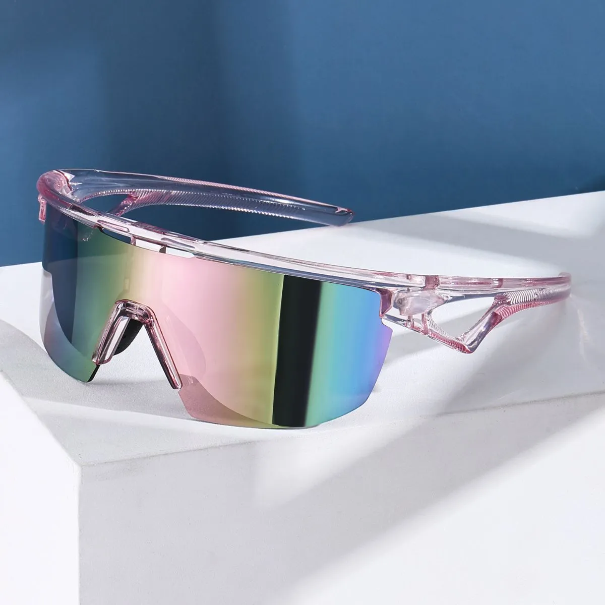 Unisex One-Piece UV400 Cycling Sunglasses – Outdoor Bike Glasses for Hiking, Mountaineering & Fishing, Protective Sports Eyewear
